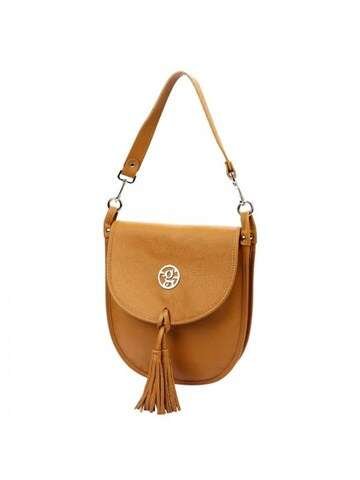 Torebka Skórzana Gregorio 1715 DOLLARO Camel Listonoszka Elegancka Ze Skóry Naturalnej