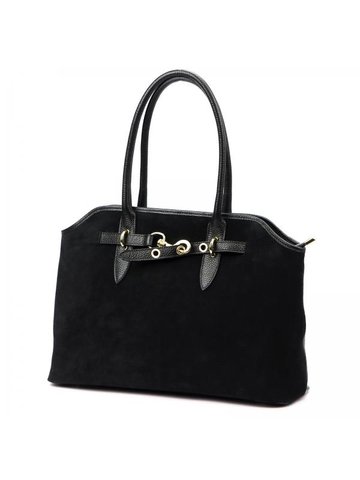 Damska Torebka Skórzana Luka 26-054 czarny