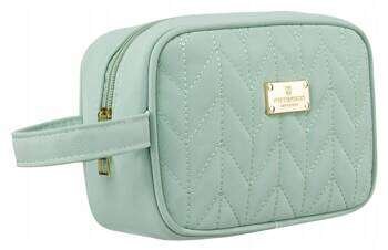 Kosmetyczka podróżna w zielonym kolorze z wewnętrzną kieszonką - Peterson