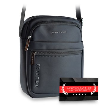Pierre Cardin 2061 ALAN09 czarna saszetka męska na ramię sportowa casual Certyfikat