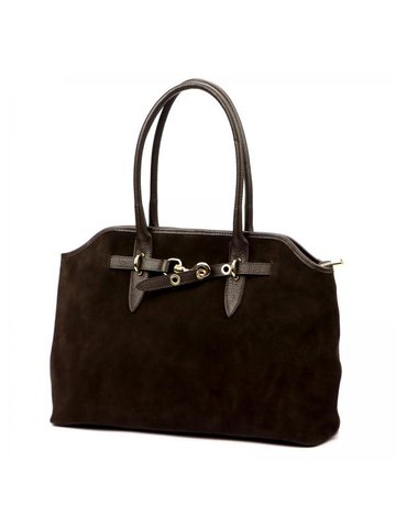 Damska Torebka Skórzana Luka 26-054 ciemny brąz