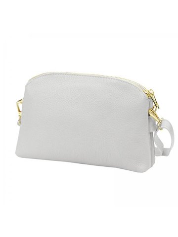 Damska Torebka Skórzana Luka 24-018 DOLLARO jasny popiel