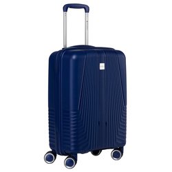 Kabinowa, granatowa walizka podróżna z teleskopowym uchwytem - Peterson