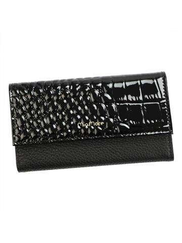 Etui na Telefon iPhone 11 MiaMore PHONE CASE L1782 Skórzane Czarne z Złotymi Okuciami