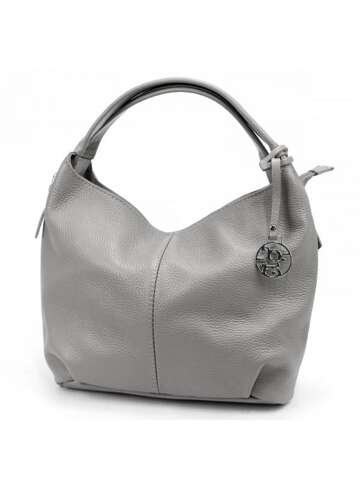 Damska Torebka Skórzana Gregorio 1737 DOLLARO Popiel Listonoszka Na Ramię