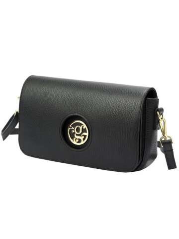 Damska Torebka Skórzana Gregorio SA828 Czarna Listonoszka Naturalna Skóra