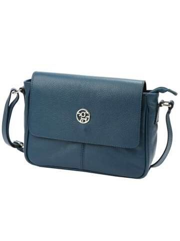 Torebka Skórzana Gregorio 1738 DOLLARO Morski Listonoszka na Ramię