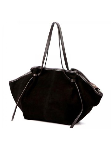 Damska Torebka Skórzana A4 Luka 26-012 ciemny brąz