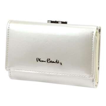 Portfel Damski Pierre Cardin 07 SHINY 117 Beżowy Skóra Naturalna i Lakierowana