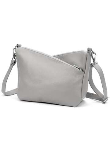 Torebka Damska Skórzana Luka 24-051 DOLLARO Listonoszka Popiel