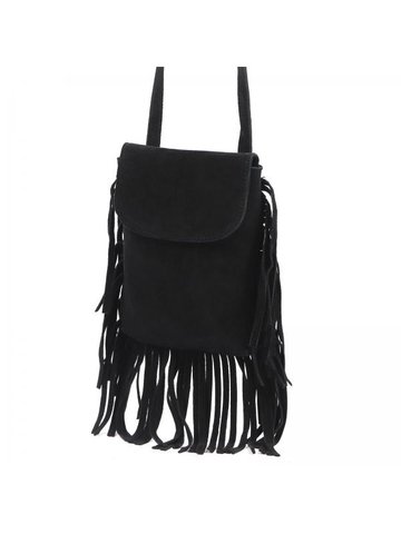 Damska Torebka Skórzana Luka 25-048 czarny