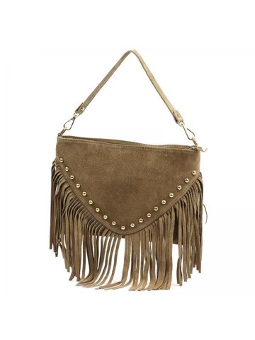 Damska Torebka Skórzana Luka 25-013 taupe