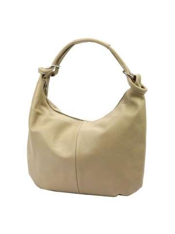 Damska Torebka Skórzana A4 Serena 69 Shopperbag Beżowa