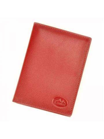 Etui Skórzane EL FORREST 879-47 RFID Czerwony Portfel na Karty z Ochroną RFID