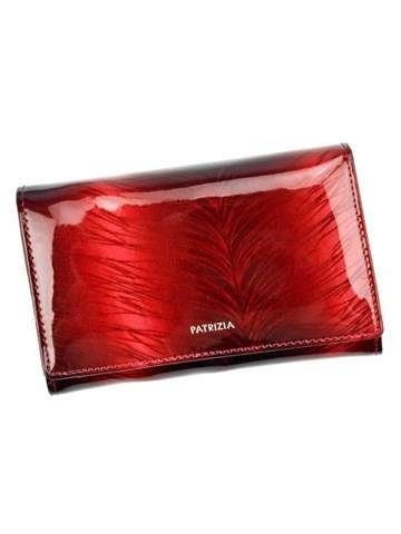 Portfel Damski PATRIZIA FF-112 RFID Skóra Naturalna Czerwony Poziomy