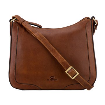 Damska Torebka Skórzana EL FORREST LB35-26 brązowy