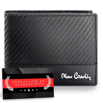 Pierre Cardin portfel skórzany Carbon RFID męski | idealny na prezent