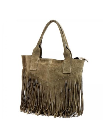 Damska Torebka Skórzana A4 Luka 25-012 taupe