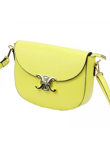 Damska Torebka Skórzana Luka 20-065 DOLLARO limonka