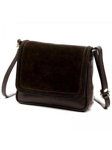 Damska Torebka Skórzana Luka 26-016 ciemny brąz