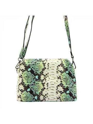 Torebka Skórzana Patrizia 419-051 Zielona Listonoszka Crossbody ze Skóry Naturalnej