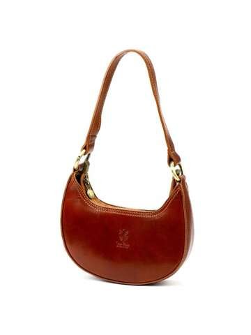 Torebka Damska Skórzana Florence 48 Listonoszka Camel Naturalna Skóra