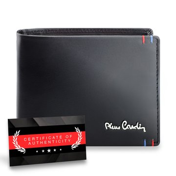 Pierre Cardin elegancki portfel skórzany z Ochroną RFID I Certyfikatem