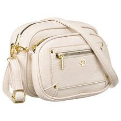 Zestaw torebka i saszetka z paskiem, elegancka nerka na ramię - Rovicky