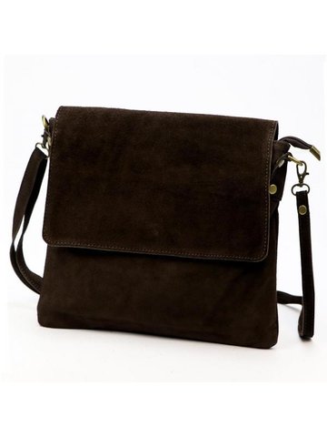 Damska Torebka Skórzana Luka 24-090 D ciemny brąz