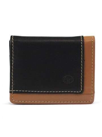 Portfel Damski Sergio Tacchini K23 111 P 439 Skóra Naturalna Czarno-Camelowy