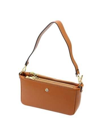 Torebka Damska Skórzana Gregorio 1740 DOLLARO Camel Mała Crossbody z Dodatkowym Paskiem