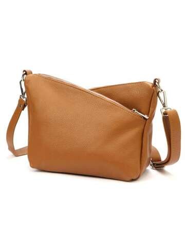 Damska Torebka Skórzana Luka 24-051 DOLLARO Camel Listonoszka na Ramię