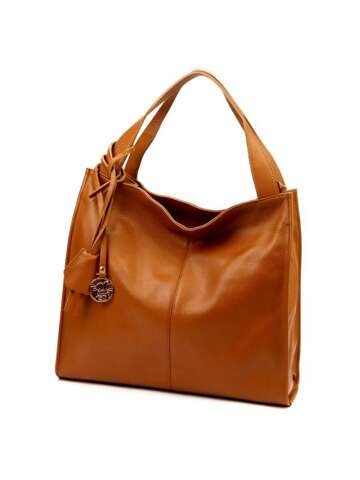 Damska Torebka Skórzana Shopperbag Camel Gregorio 1725 DOLLARO Mieszcząca A4