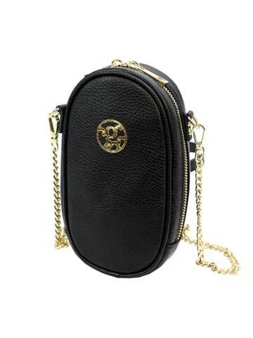 Damska Torebka Skórzana Gregorio 1734 DOLLARO Czarna Na Ramię Crossbody