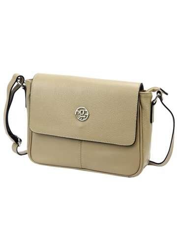 Torebka Damska Skórzana Gregorio 1738 DOLLARO Listonoszka Ciemny Beż