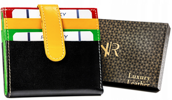 Praktyczne etui na karty wykonane ze skóry naturalnej Rovicky