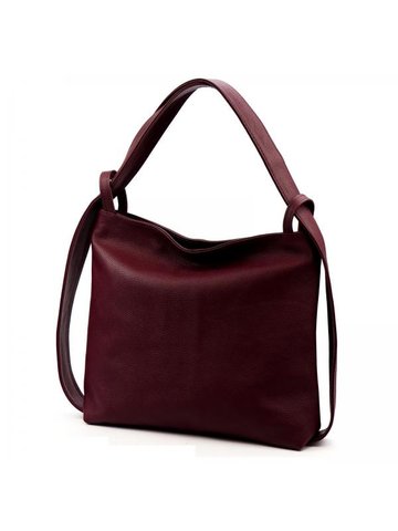 Damska Torebka Skórzana A4 Luka 26-019 DOLLARO bordo