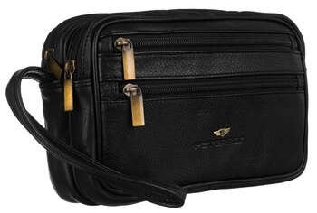 Skórzana saszetka męska do ręki Peterson