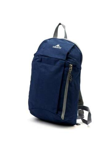 Plecak sportowy granatowy unisex Ormi 9308# na szelkach mały 1-komorowy