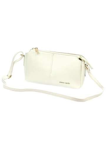 Damska torebka eko Pierre Cardin LONG19 1005 biała listonoszka na ramię