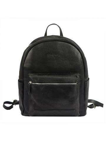 Czarny skórzany plecak męski na ramię Pierre Cardin YS12 200121 A4