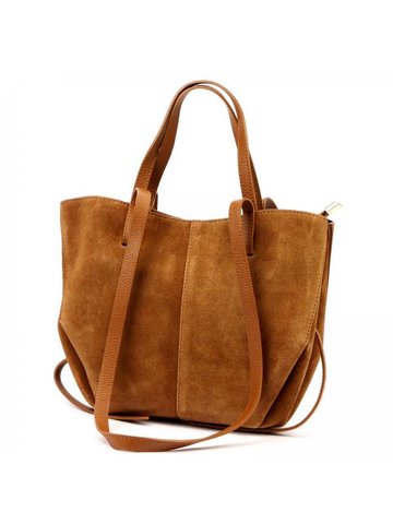 Damska Torebka Skórzana Luka 24-082 camel-2