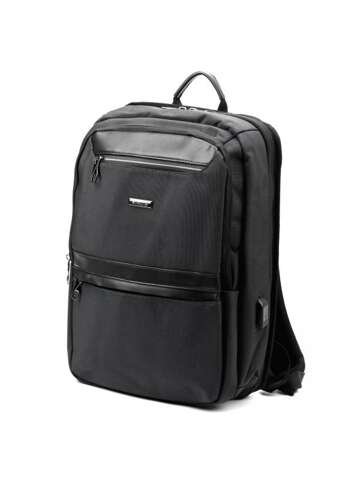 Plecak unisex popielaty B.Cavalli BC1326 duży miejski na szelkach A4