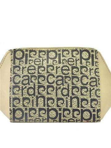 Kosmetyczka Pierre Cardin MS87 61618 Jasny Beż Średnia Eko-Skóra Złote Okucia