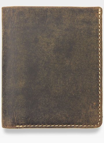 Etui Cardholder Miesci 8 Kart Męski Skórzany Visconti Brązowy Nubuk RFID