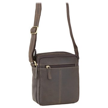 Torebka Męska Skórzana Listonoszka Visconti Skóra Naturalna Brązowa S-8