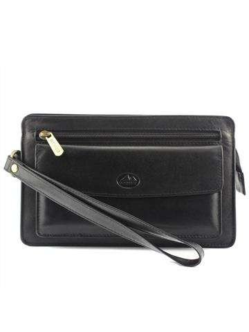 Saszetka Męska EL FORREST MB04-67 Skóra Naturalna Czarna