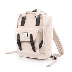 Pojemny, beżowy miejski plecak z miejscem na laptopa - Himawari