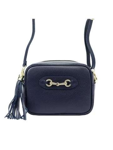 Torebka Skórzana Luka 20-040 DOLLARO Listonoszka Granatowa Ze Skóry Naturalnej