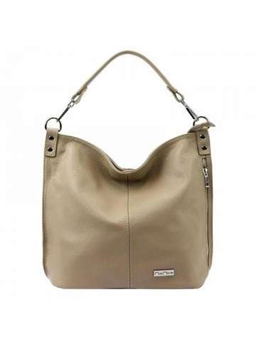 Torebka Skórzana MiaMore 01-053 DOLLARO Shopperbag Czarna Duża Ze Skóry Naturalnej Na Ramię Mieści A4